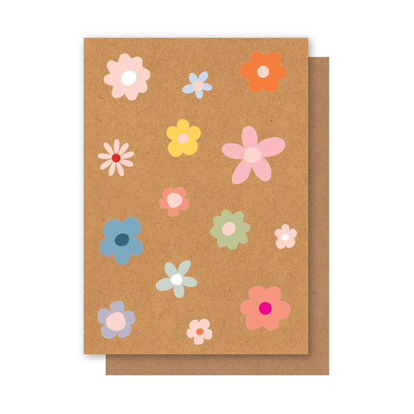 SCATTERED FLOWERS CARD