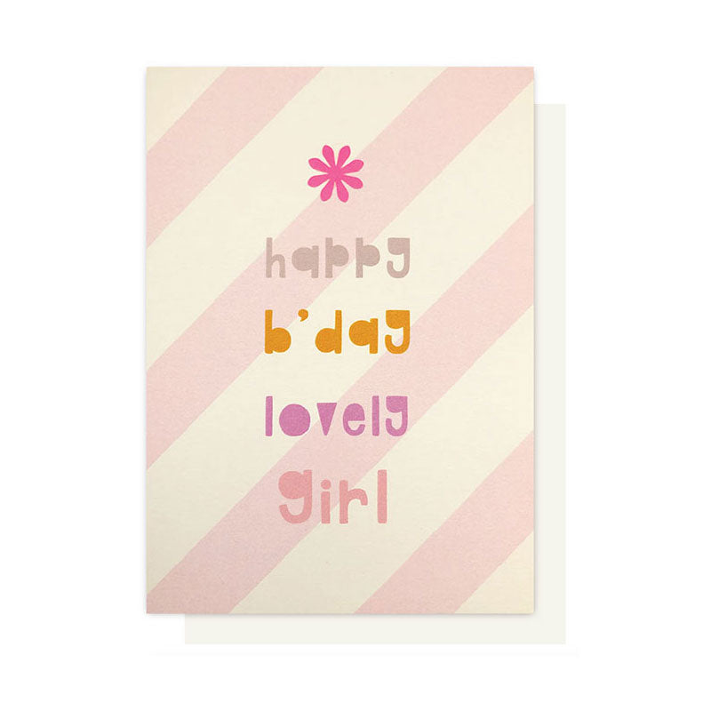 LOVELY GIRL BIRTHDAY CARD