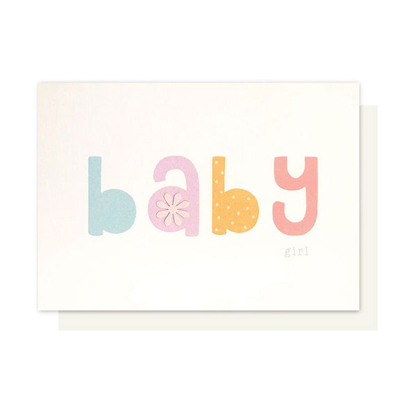 GIRL BABY CARD