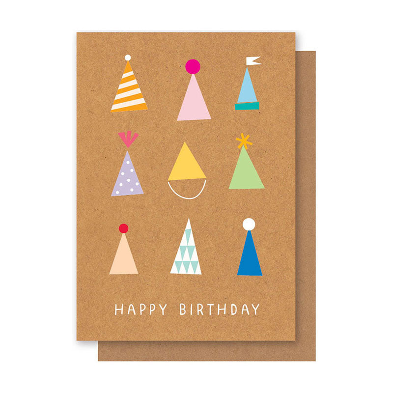 PARTY HATS BIRTHDAY CARD