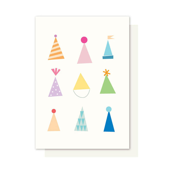PARTY HATS BIRTHDAY CARD