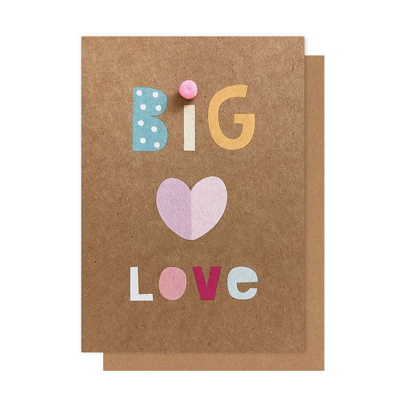BIG LOVE POM POM CARD