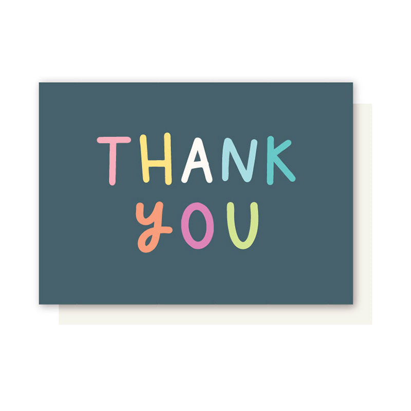 BLUE BACKGROUND THANK YOU CARD