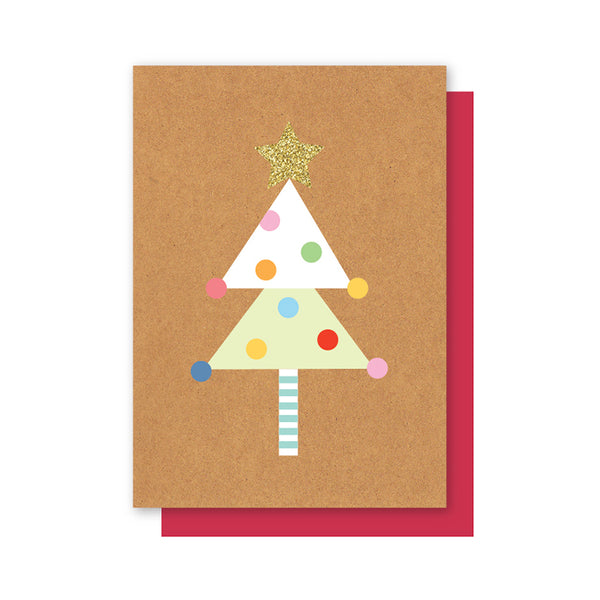 POLKADOT TREE CHRISTMAS CARD
