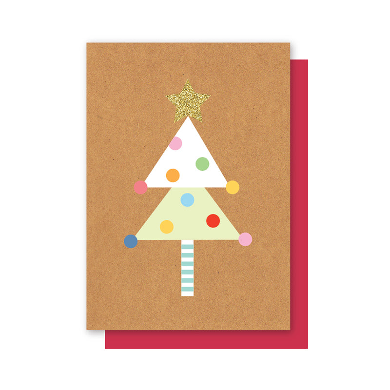 POLKADOT TREE CHRISTMAS CARD