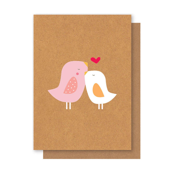 TWO BIRDS + HEART CARD