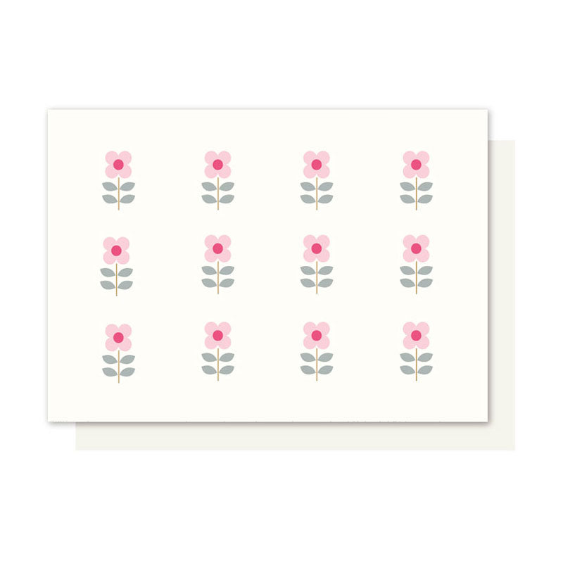SCANDI SCATTERED FLOWERS CARD