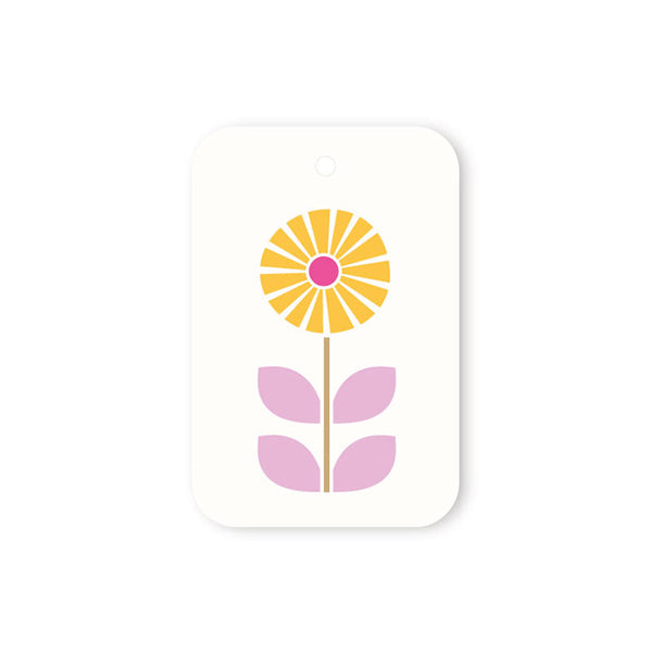 YELLOW FLOWER TAG