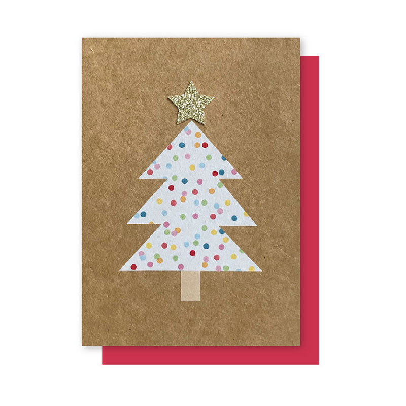 POLKADOT TREE CHRISTMAS CARD