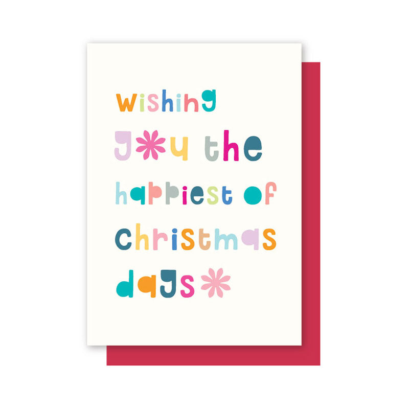 HAPPIEST DAYS CHRISTMAS CARD